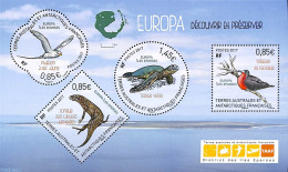 French Antarctic Territory 2017 Animals Europa S/s, Mint NH, Nature - Various - Animals (others & Mixed) - Birds - Rep.. - Ungebraucht