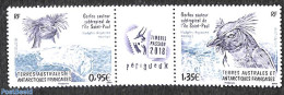 French Antarctic Territory 2018 Gorfou Sauteur 2v +tab [:T:], Mint NH, Nature - Birds - Unused Stamps