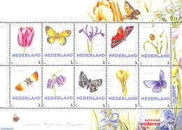 Netherlands - Personal Stamps TNT/PNL 2014 Janneke Brinkman-Salentijn 10v M/s S-a, Mint NH, Nature - Butterflies - Flo.. - Autres & Non Classés