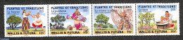 Wallis & Futuna 2019 Plants And Traditions 4v [:::], Mint NH, Nature - Various - Flowers & Plants - Folklore - Autres & Non Classés