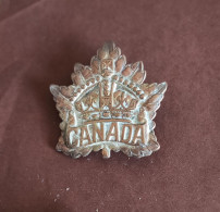 Insigne De Col CEF Du Corps Canadien - 1914-18