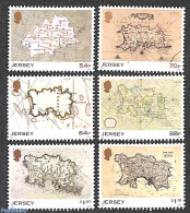 Jersey 2021 Historical Maps 6v, Mint NH, Various - Maps - Géographie