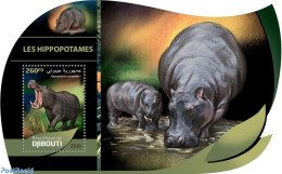 Djibouti 2016 Hippos, Mint NH, Nature - Hippopotamus - Gibuti (1977-...)