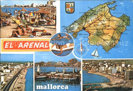 72321405 El Arenal Mallorca Strnad Hafen Karte  - Other & Unclassified