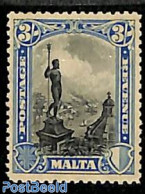 Malta 1930 3sh, Stamp Out Of Set, Mint NH - Malte