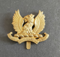 Insigne De Casquette Ayrshire (comte De Carrick's Own) Yeomanry Regiment Ww1 Ww2 - 1914-18