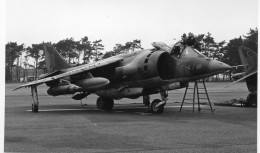 Photographie Photo Vintage Snapshot Avion Aviation Plane Harrier GR3 - Luchtvaart