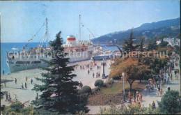 72319630 Jalta Yalta Krim Crimea Promenade Hafen Passagierdampfer  - Ukraine