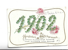 CPA ALLEMAGNE,(en Relief)    BONNE ANNEE 1902! (voir Timbre) - Sonstige & Ohne Zuordnung