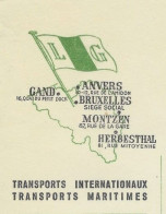 CIRCA 1950 NAVIGATION Louis Ghénard Herbesthal Belgique OFFRE COMMERCIALE NOUVELLE SUCCURSALE à VERVIERS VOIR SCANS - 1950 - ...