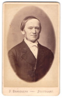 Fotografie F. Brandseph, Stuttgart, Marienstr. 36, Portrait älterer Herr Mit Backenbart  - Personnes Anonymes