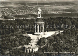 72318665 Hermannsdenkmal Fliegeraufnahme Teutoburger Wald Hermannsdenkmal - Detmold