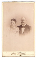 Fotografie Otto Wigand, Zeitz, Badstuben Vorstadt 2, Portrait Vater Und Tochter  - Anonymous Persons