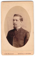 Photo John Miles & Co, Bristol, Clare Street 9, Portrait Junger Mann In Anzug  - Anonymous Persons