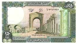 LIBAN 1988 250 Livre - P.67e.3  Neuf UNC - Libanon