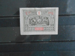 OBOCK YT 47 PAPIER QUADRILLE 1c. Noir Et Rose(*) - Unused Stamps
