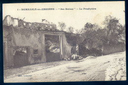 Cpa Du 55  Dombasle En Argonne -- Ses Ruines -- Le Presbytère       STEP108 - Other & Unclassified