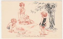 Illustrateur E. NAUDY 1934, Enfants,  " Nous... On Travaille Pas Avec Les Femmes " - Naudy