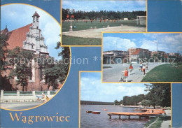 72315129 Wagrowiec Kirche Sportplatz Strassenpartie Strandbad Wagrowiec - Poland