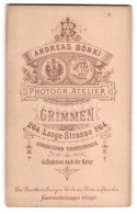 Fotografie Andreas Bönki, Grimmen, Lange-Str. 264, Königliches Wappen Und Medaille Mit Konterfei Daguere, Niepce, Ta  - Anonymous Persons