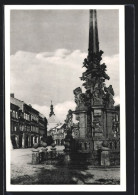 AK Jaromer, Denkmal Auf Dem Platz  - Tsjechië