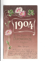 CPA ALLEMAGNE (en Relief) BONNE ANNEE 1904! - Sonstige & Ohne Zuordnung
