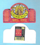 BR. ALKEN-MAES - KONTICH - GRIMBERGEN   TRIPEL TRIPLE   ABDIJBIER - 33 CL -  BIERETIKET  (BE 819) - Beer