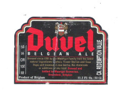 BR.  MOORTGAT - BREENDONK - DUVEL - BELGIAN ALE   - 33 CL -  BIERETIKET (2 Scans) (BE 821) - Beer