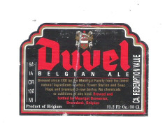 BR.  MOORTGAT - BREENDONK - DUVEL - BELGIAN ALE   - 33 CL -  BIERETIKET (2 Scans) (BE 821) - Birra