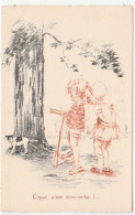 Illustrateur E. NAUDY 1934, Enfants, Chien,  "C Que C'est Commode ! " - Naudy