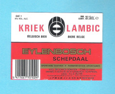 BR.  EYLENBOSCH - SCHEPDAAL - KRIEK LAMBIC  - 37,5 CL  -  BIERETIKET (BE 824) - Birra