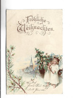 CPA ANGES FROHLICHE MEIHNACHTEN En 1903! - Other & Unclassified