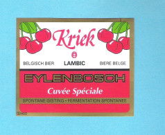 BR.  EYLENBOSCH  - KRIEK LAMBIC  CUVEE SPECIALE -  BIERETIKET (BE 828) - Birra