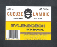 BR.  EYLENBOSCH - SCHEPDAAL  - GUEUZE  LAMBIC  - 75 CL -  BIERETIKET (BE 831) - Bière