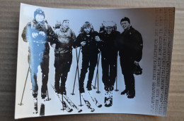 Original Photo Press 12x17cm 1965 Sangnier Arviset Coomer Bertholet Mauro Ski Expedition From Innsbruck To Grenoble - Sports