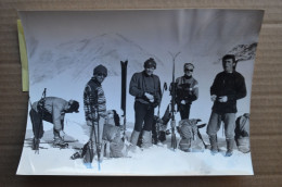 Original Photo Press 15x20cm 1965 Sangnier Arviset Coomer Bertholet Mauro Ski Expedition From Innsbruck To Grenoble - Sports
