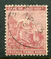 1880 Cape Of Good Hope 3d Used Sg 36 - Capo Di Buona Speranza (1853-1904)