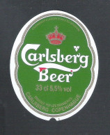 BIERETIKET - CARLSBERG  BEER -  33 CL (BE 849) - Bière