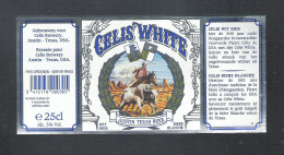 CELIS BREWERY - AUSTIN - TEXAS U.S.A.  - CELIS WHITE  - 25 CL -   BIERETIKET (BE 856) - Birra
