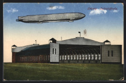 AK Leipzig, Luftschiffhalle Mit Zeppelin  - Airships