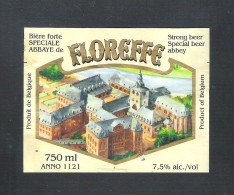 BRAS. LEFEBVRE - QUENAST - SPECIALE ABBAYE DE FLOREFFE  - 750 ML - BIERETIKET (2 Scans)(BE 865) - Bier