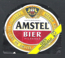 AMSTEL BIER PILSENER    -  BIERETIKET  (2 Scans)  (BE 870) - Birra