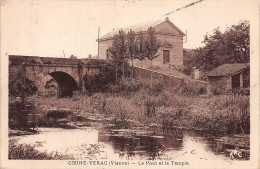 86 COUHE VERAC LE PONT ET LE TEMPLE - Couhe