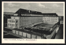 AK Stuttgart-W., Städt. Frauenklinik, Bismarckstrasse 3  - Stuttgart