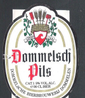 DOMMELSCH PILS  -  BIERETIKET  (2 Scans)  (BE 880) - Bier