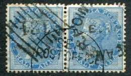 1865 Aden India Used Abroad 1/2a Pair Sg Z27 - 1882-1901 Imperium