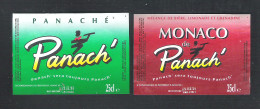 PANACH' - MONACO PANACH'   -  25 CL -  2 BIERETIKETTEN (BE 883) - Bier