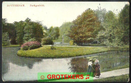 ROTTERDAM Parkgezicht 3 Wandelende Dames Ca 1910 - Rotterdam