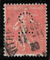 1 04	27	02	N°	199	Perforé	-	CL 208	-	CREDIT LYONNAIS - Used Stamps