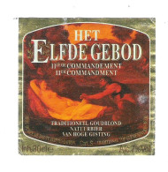 BRASSERIE DE DRIE HOEFIJERS - BREDA - HET ELFDE GEBOD  -  30  Cl  -   BIERETIKET  (2 Scans) (BE 886) - Birra